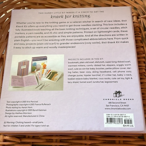 Knit Knack Kit Chronicle Books - Picture 2 of 4